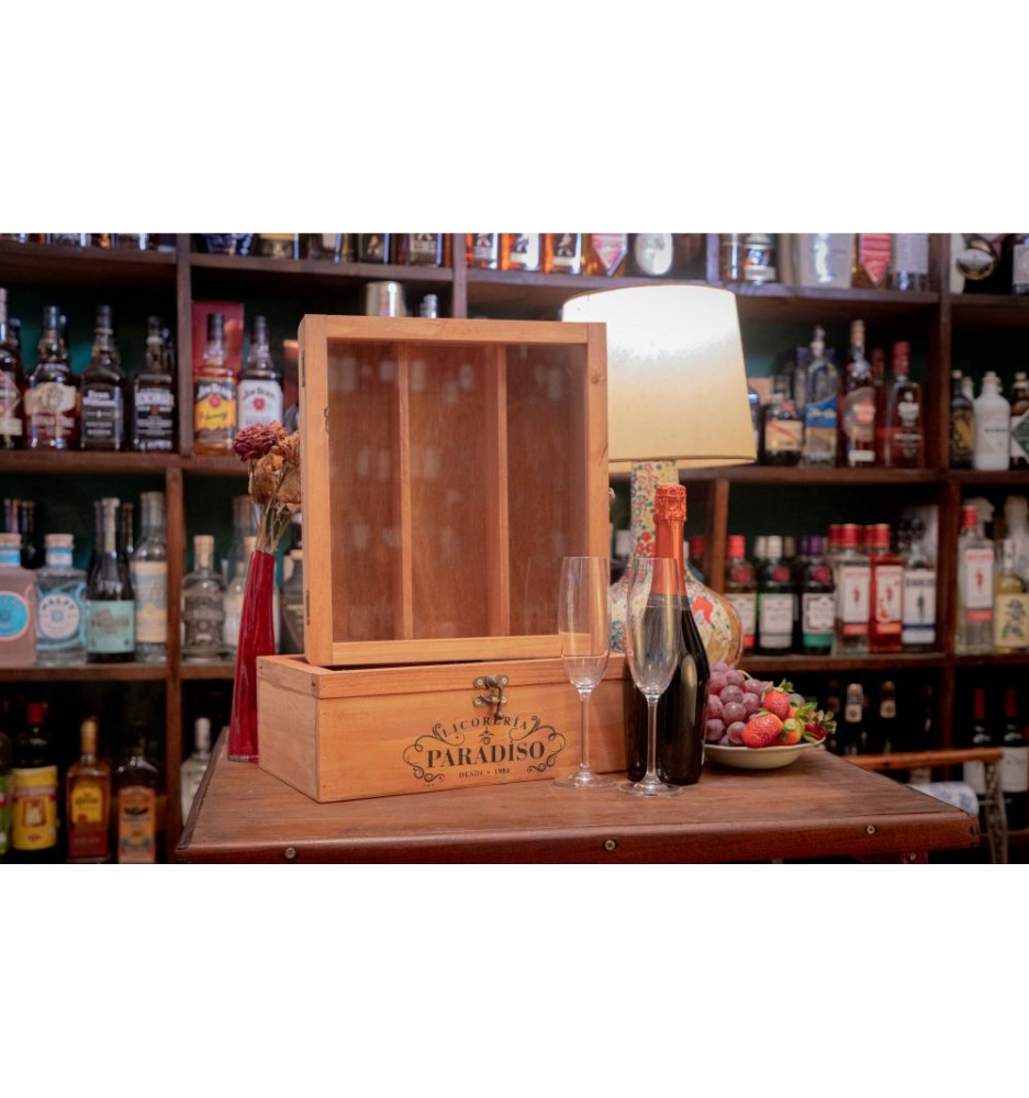 ESTUCHE SUPER PREMIUM CRUZAT PREMIER NATURE  CON DOS COPAS.