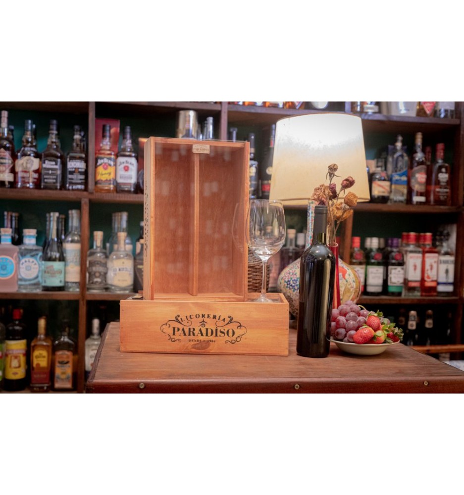 ESTUCHE  PREMIUM  RUTINI COLECCION  MALBEC -CABERNET CON COPA