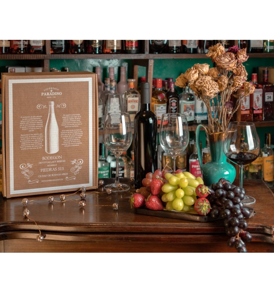 ESTUCHE CARTON  ACHAVAL FERRER CABERNET FRANC CON DOS COPAS