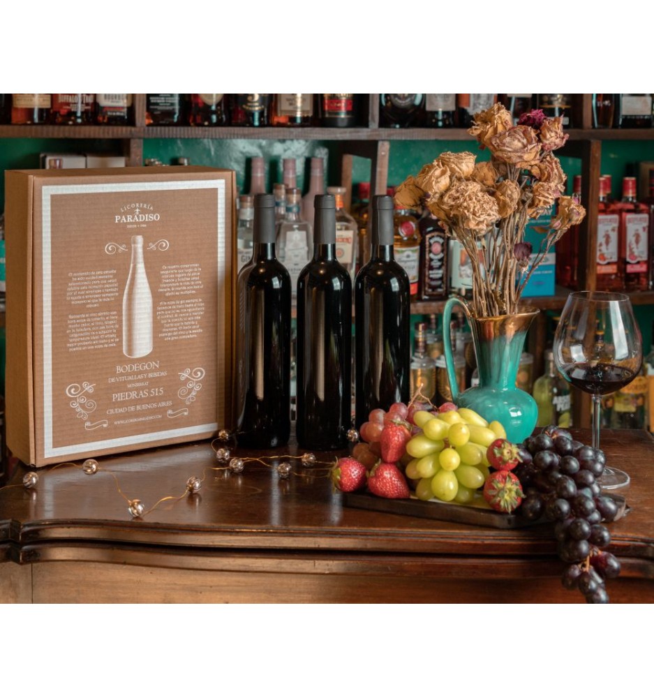 ESTUCHE CARTON BODEGA GAUCHEZCO  POR TRES BOTELLAS