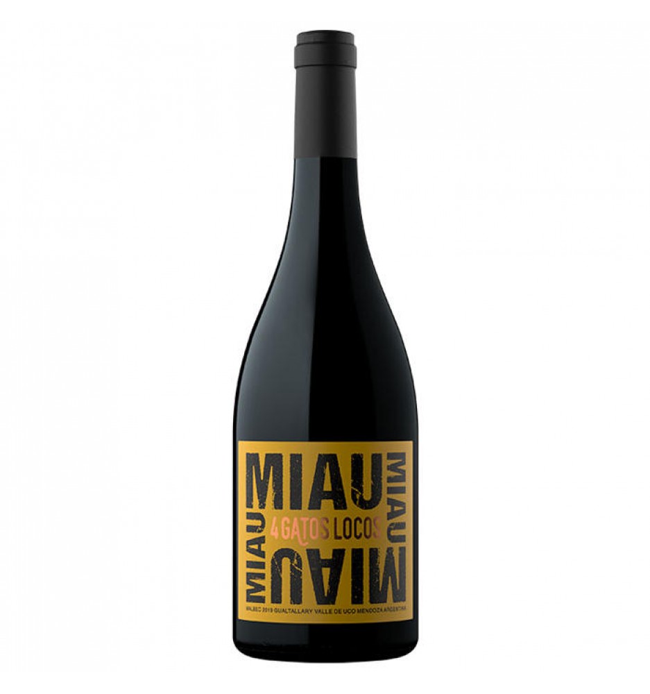 4 GATOS LOCOS MIAU MALBEC 750 CC