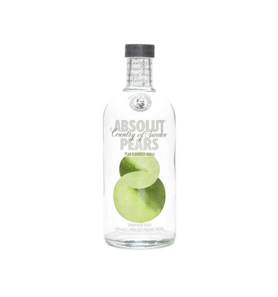 ABSOLUT PEARS VODKA SABORIZADO 750CC