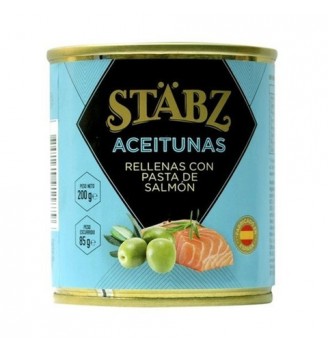 STABZ ACEITUNAS RELLENAS SALMON ESPAÑOLA LATA 200GRS