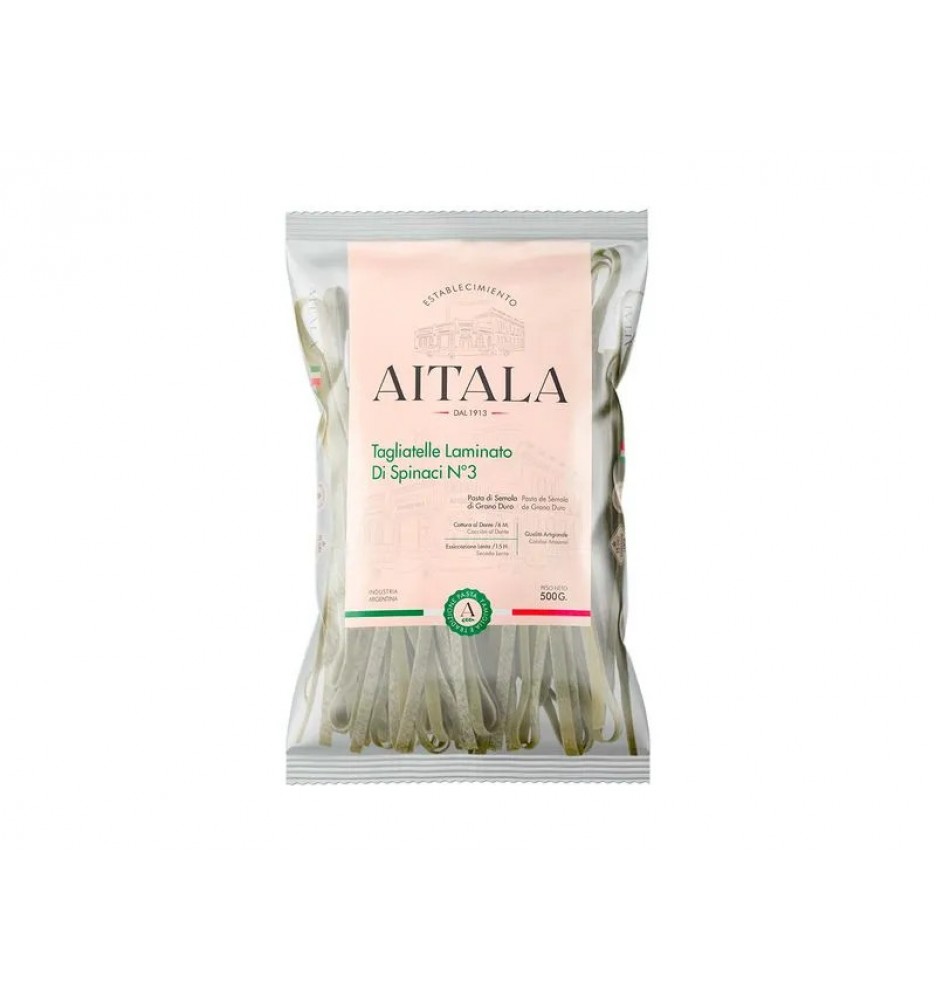 AITALA TAGLIATELLE SPINACHI PASTAS SECAS 500GRS