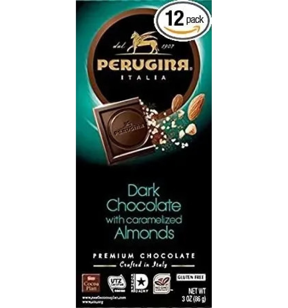 BACI PERUGINA 51%CACAO CON ALEMDRAS CARAMELIZADAS 85GRS