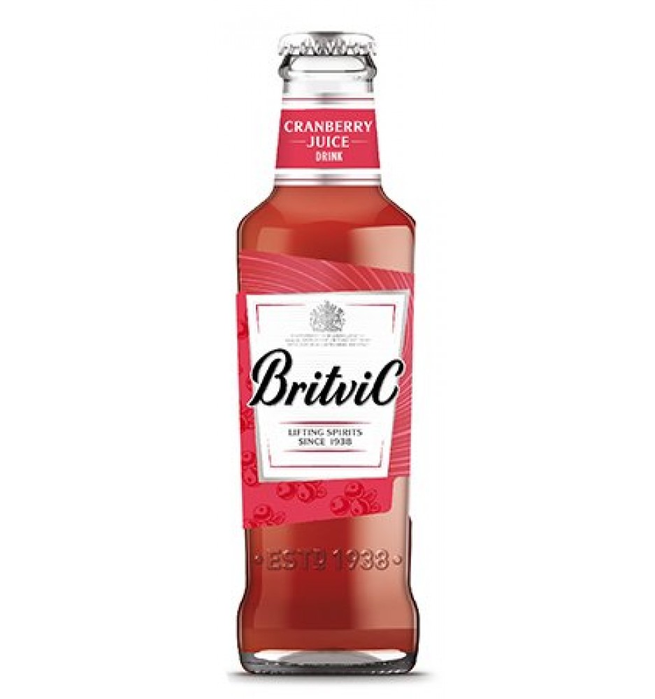 BRITVICK JUGO DE ARANDANOS ROJOS BOTELLA 200CC