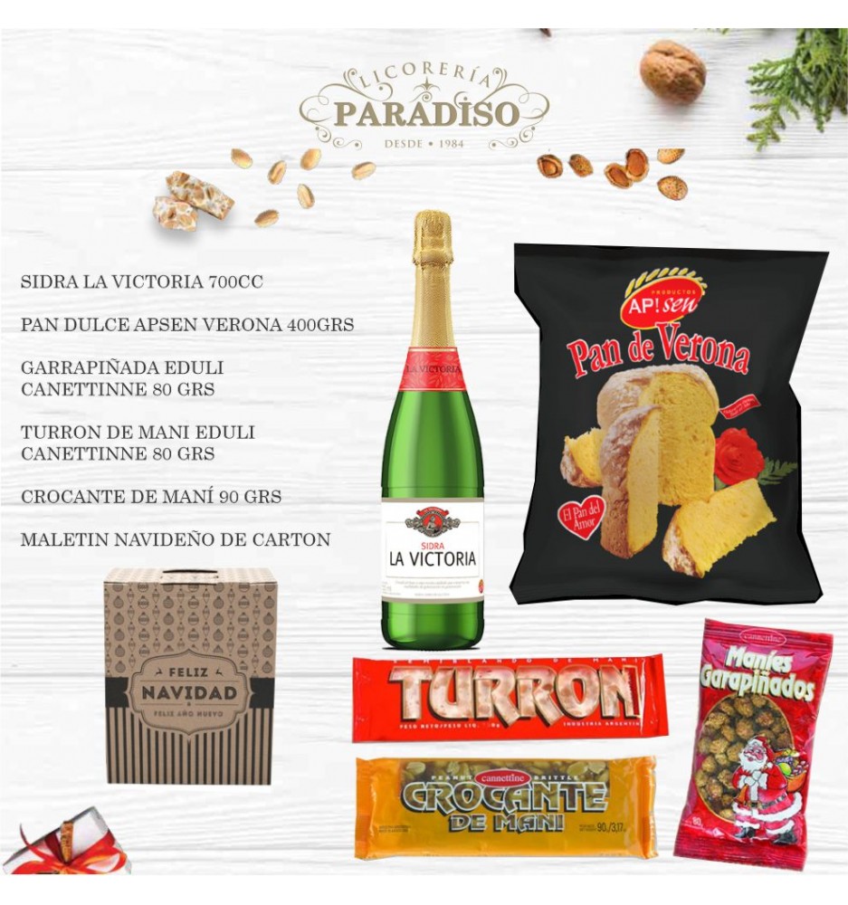 CAJA NAVIDEÑA PARADISO BRINDIS