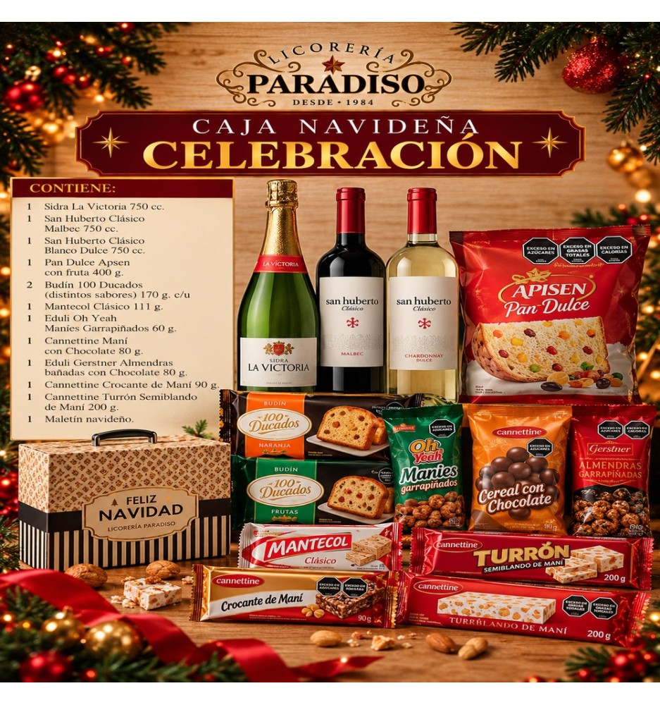 CAJA  NAVIDEÑA PARADISO CELEBRACION