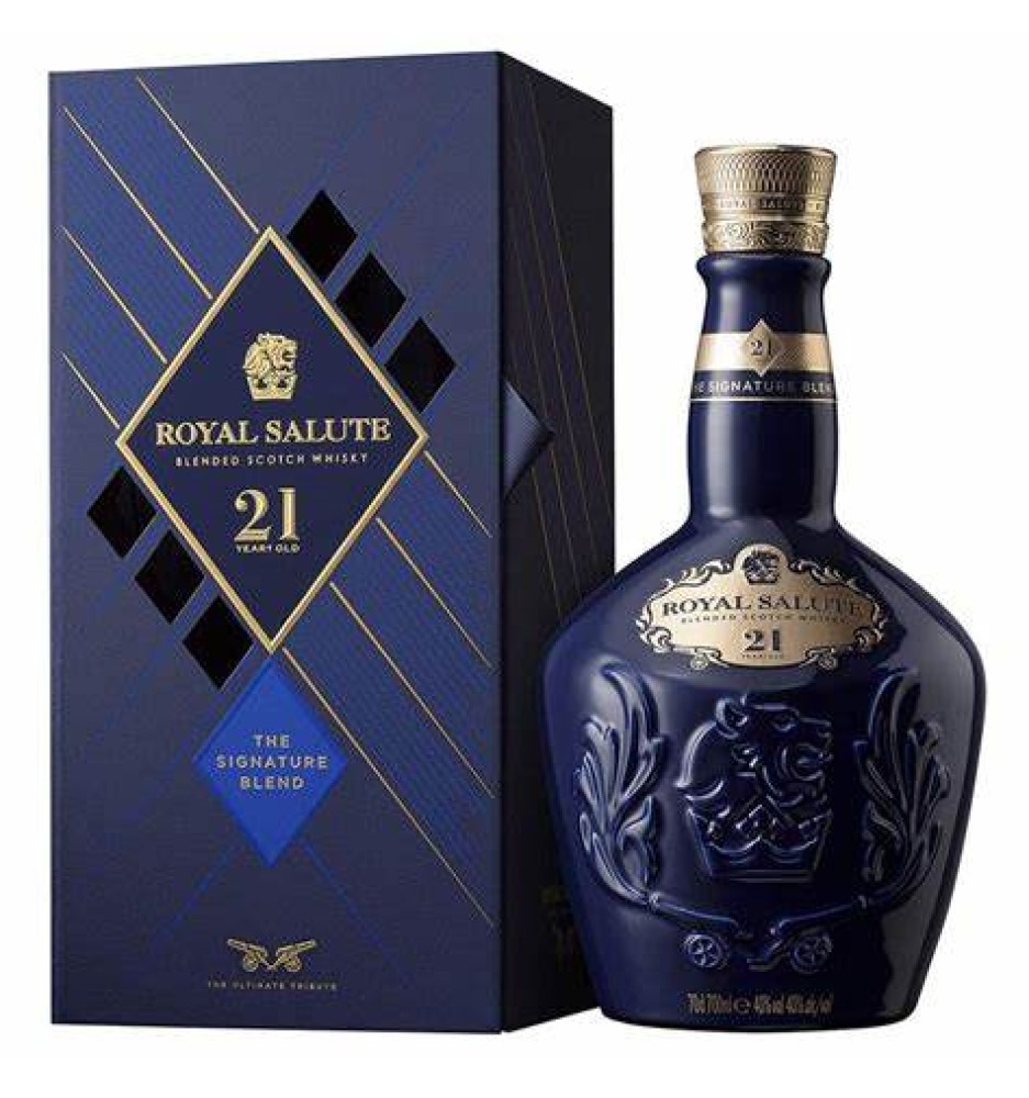 CHIVAS REGAL ROYAL SALUTE 21 AÑOS THE SIGNATURE BLEND 700CC
