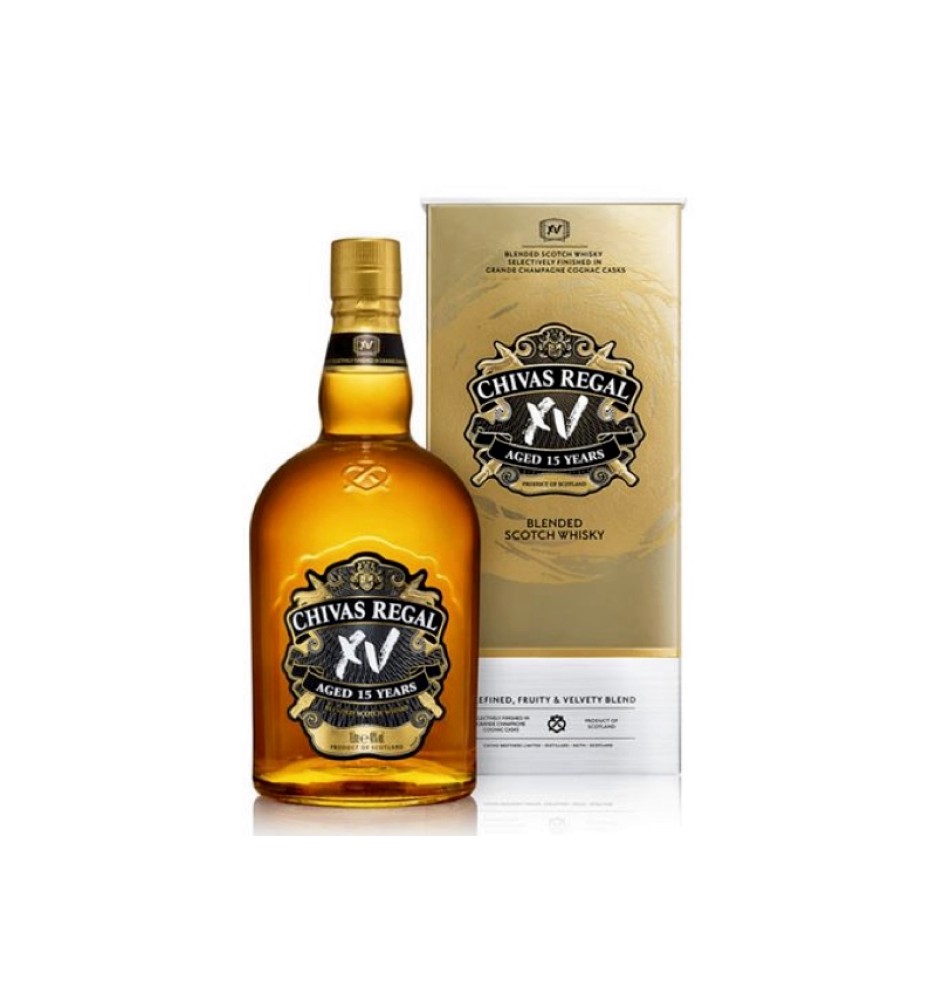 CHIVAS REGAL XV CLEAR BLENDED SCOTCH  750CC