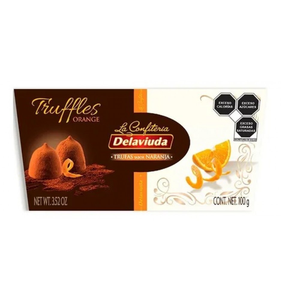 DE LA VIUDA TRUFAS CON NARANJA 100GRS