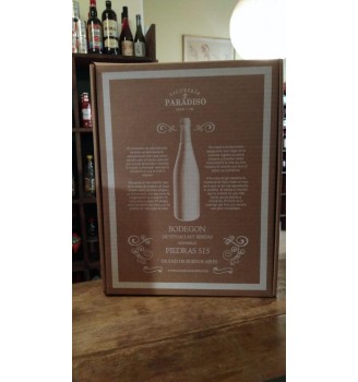 ESTUCHE CARTON PARADISO 2 BOTELLAS