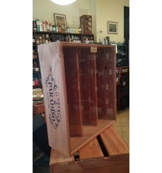 RUSTIC 3 BOTELLAS  TAPA VIDRIO CORREDIZA