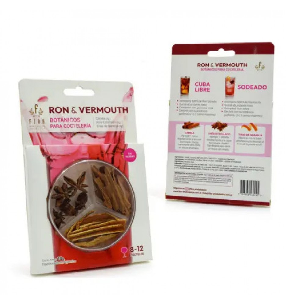 FIKA ESTUCHE MIX BOTANICOS RON &amp; VERMOUTH 10GRS