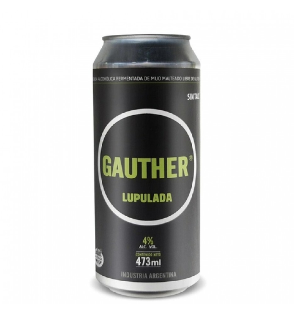 GAUTHER LUPULADA CERVEZA 473CC SIN TACC
