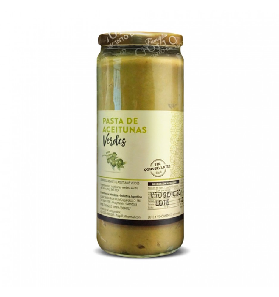 GULLO PASTA DE ACEITUNAS CONDIMENTADAS 180GRS