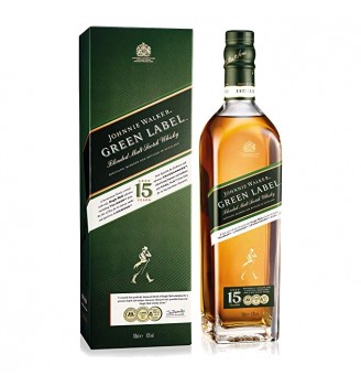 JOHNNIE WALKER GREEN LABEL 15 YE BLENDED MALT 750CC