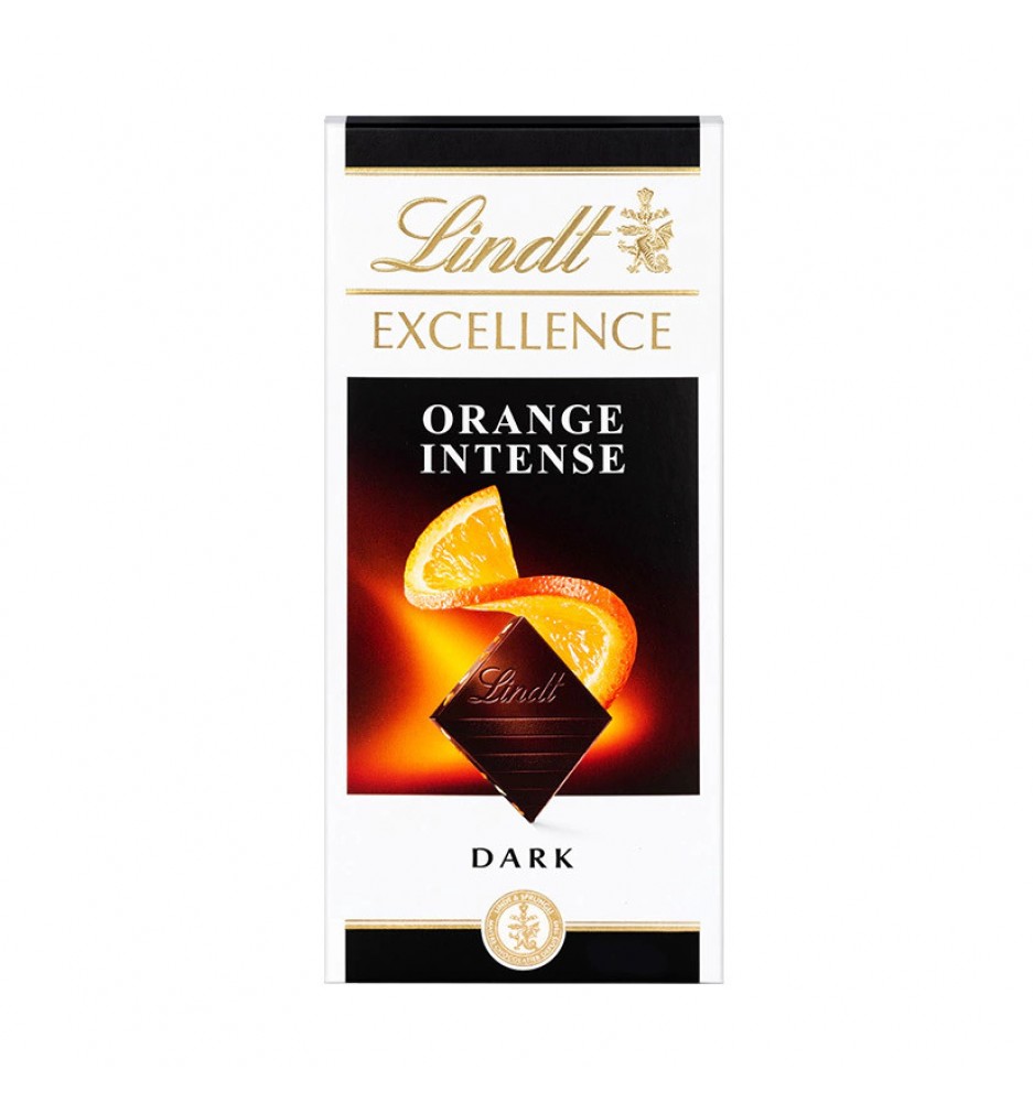 LINDT EXCELLENCE ORANGE INTENSE 100GRS