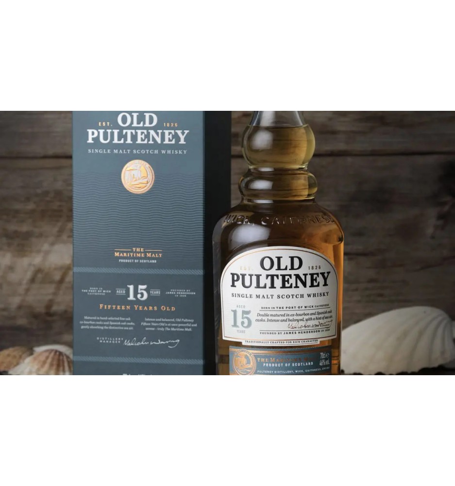 OLD PULTENEY 15 AÑOS SINGLE MALT 700CC