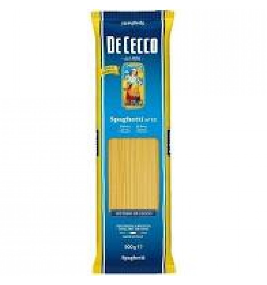 DE CECCO SPAGHETTI  PASTA SECA ITALIANA 500GRS