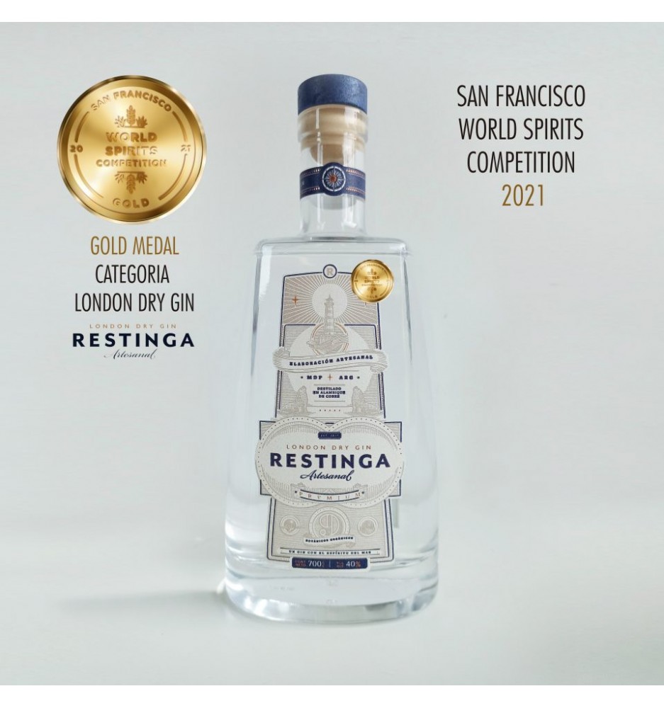 RESTINGA ARTESANAL LONDON DRY GIN 700CC RESTINGA ARTESANAL LONDON DRY GIN 700CC