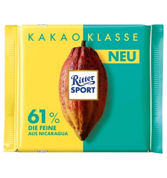 RITTER SPORT RELLENO MOUSE DE  CHOCOLATE 100GRS
