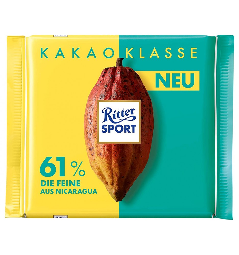 RITTER SPORT RELLENO MOUSE DE  CHOCOLATE 100GRS