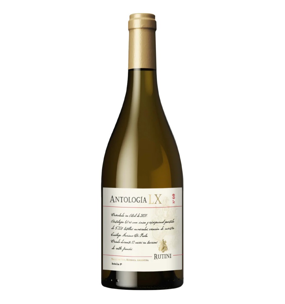 RUTINI  ANTOLOGIA LX (60) WHITE BLEND-CHARDONNAY-GEWURZTRANINER-RIESLING 750CC