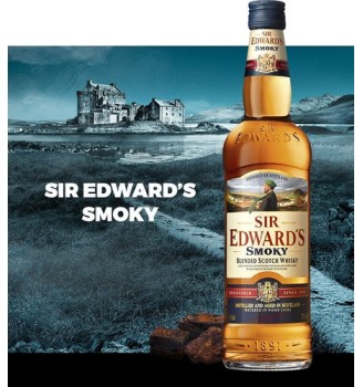 SIR EDWARDS SMOKY BLENDED SCOTCH WHISKY 750CC