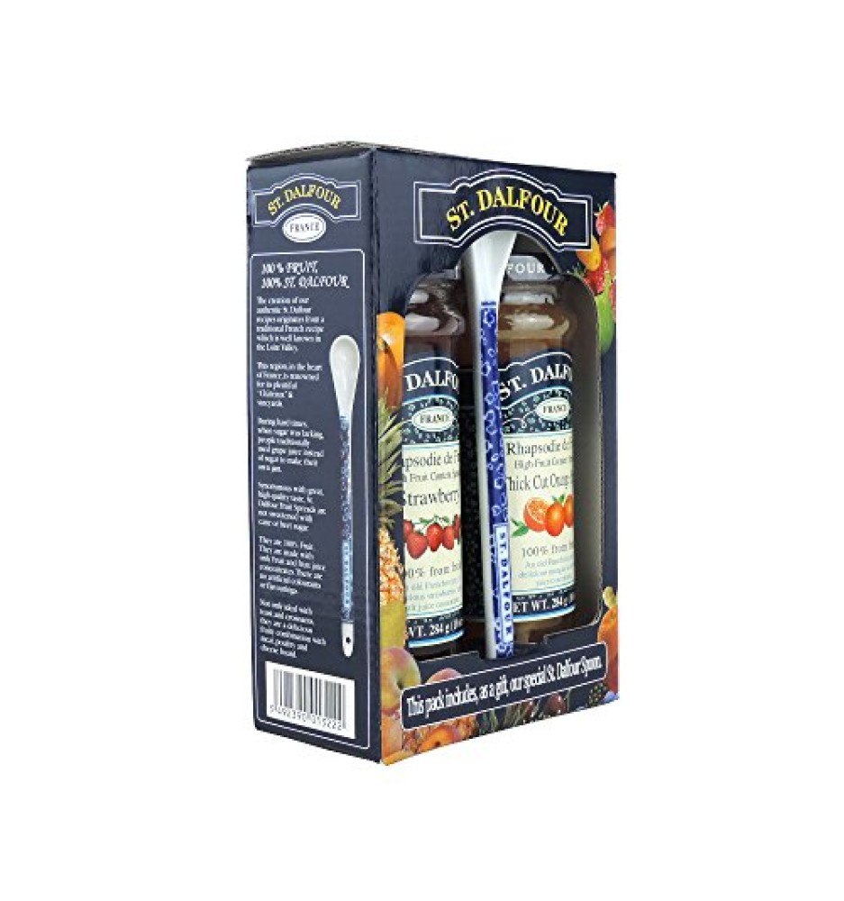 ST. DALFOUR DUO PACK MERMELADA + REGALO CUCHARA DE PORCELANA