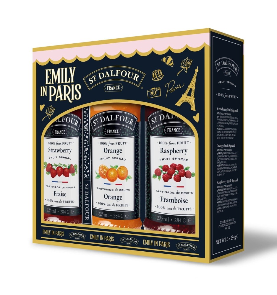 ST.DALFOUR TRIO PACK MERMELADAS + CUCHARA