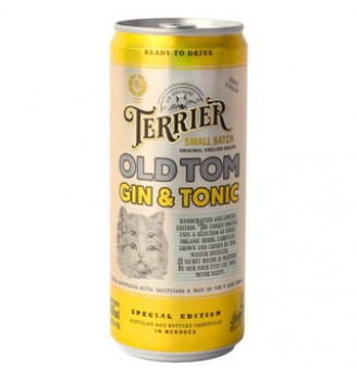 TERRIER GIN TONIC OLD TOM LATA 310CC