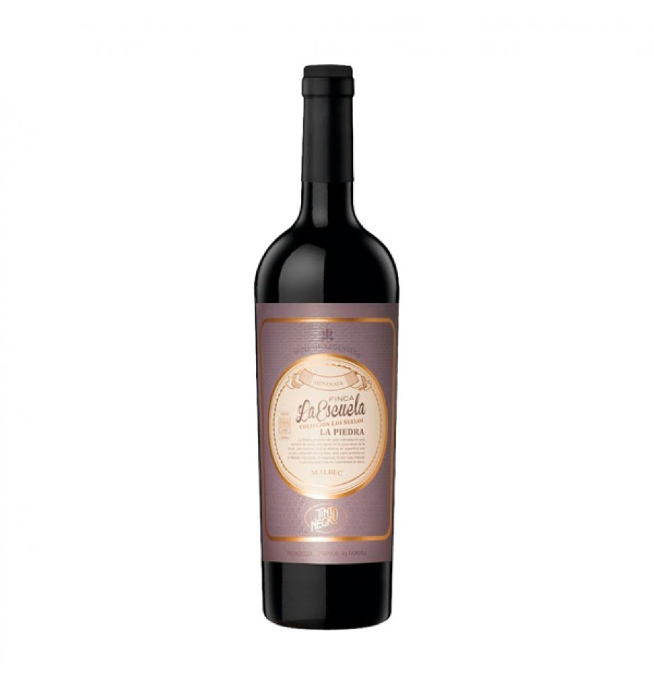 TINTO NEGRO FINCA LA ESCUELA LA PIEDRA MALBEC 750 ML