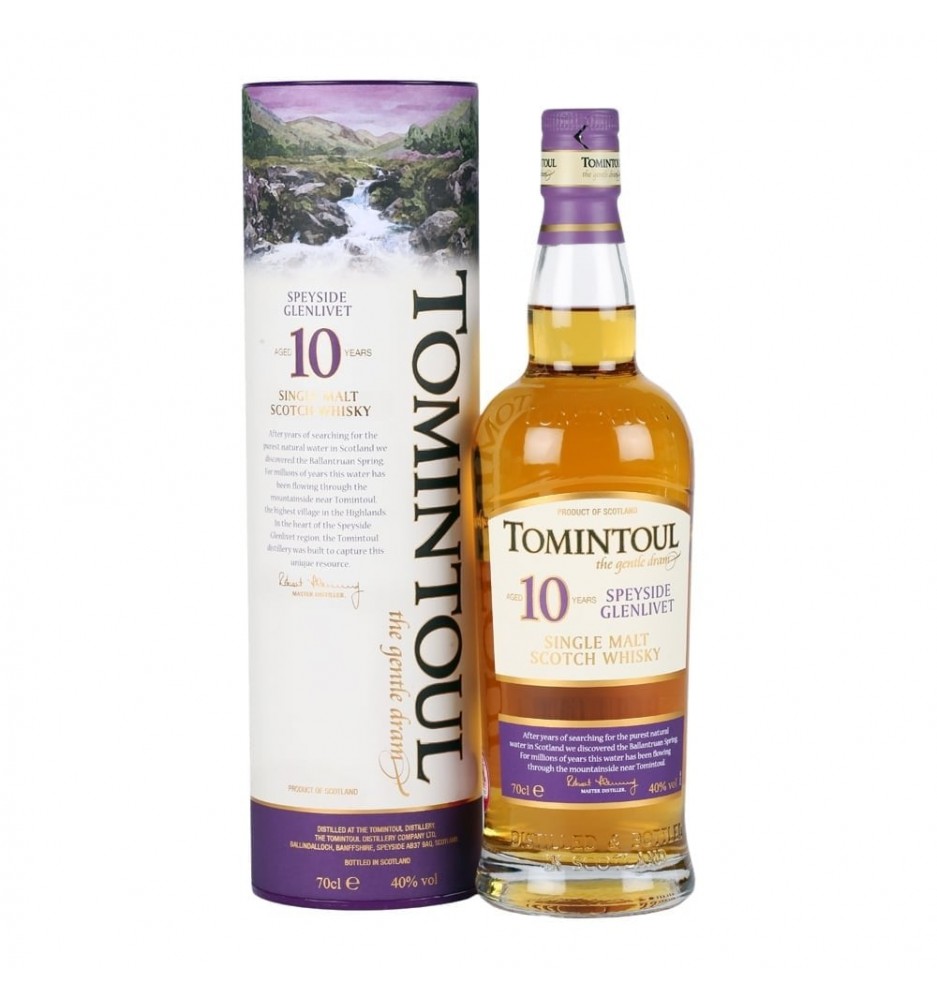 TOMINTOUL 10 YE  SINGLE MALT