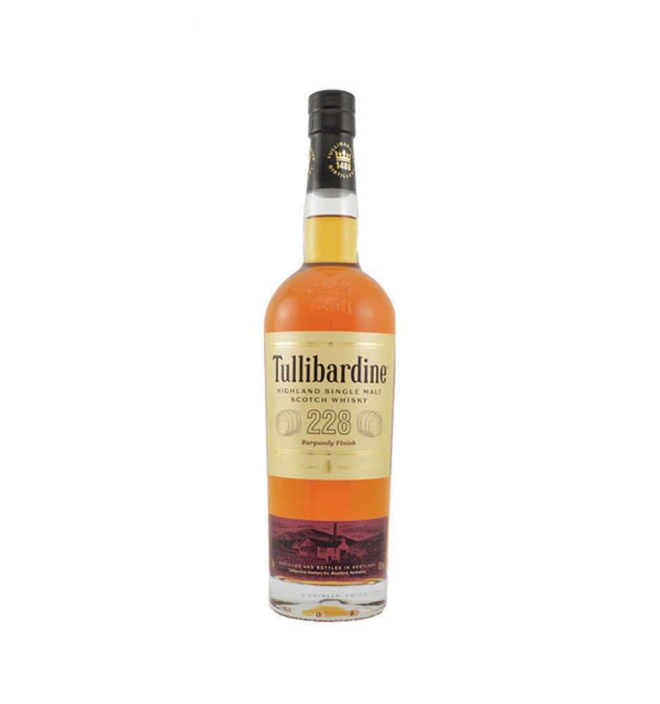 TULLIBARDINE 228 BURGUNDY CASCK FINISH SINGLE MALT 750CC