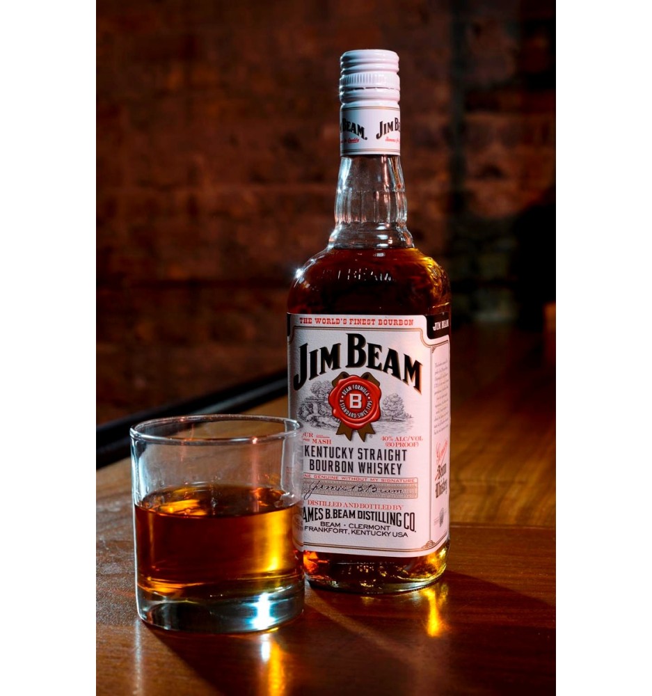 JIM BEAM WHITE BOURBON 40° ALC. 750CC JIM BEAM WHITE BOURBON 40° ALC. 750CC