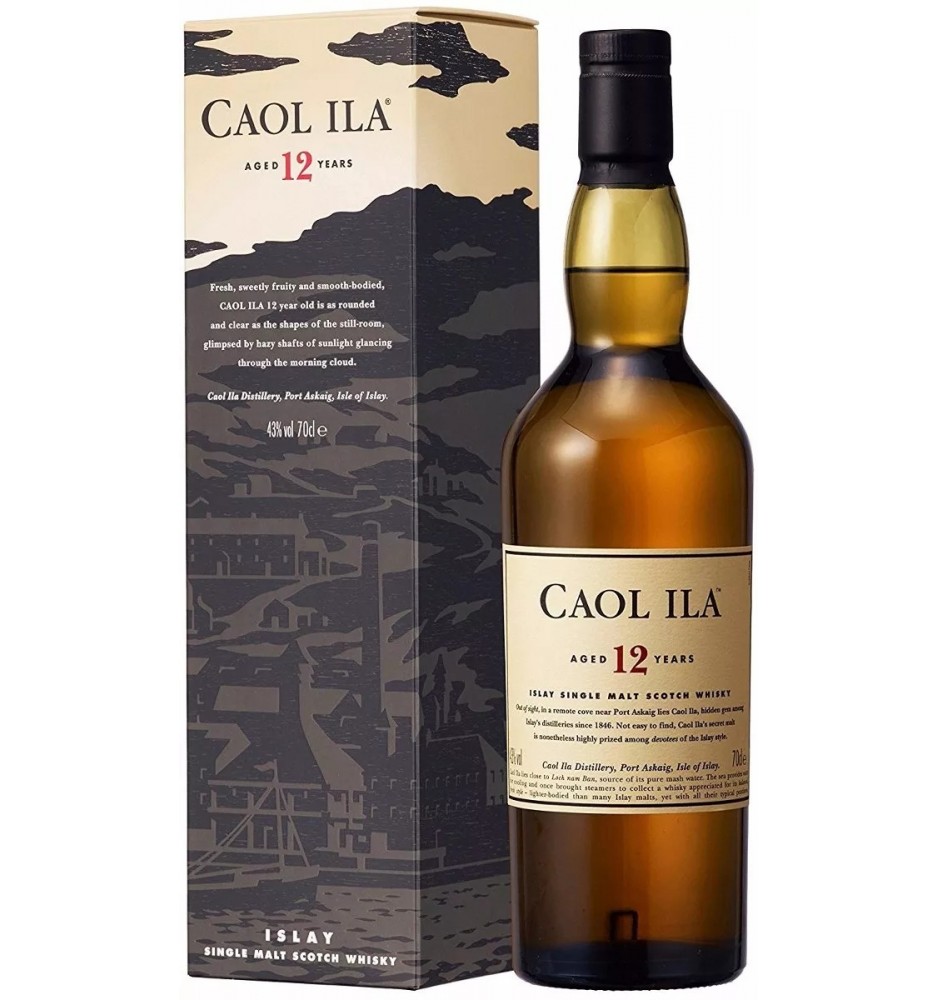 CAOL ILA 12 AÑOS SINGLE MALT WHISKY 750CC