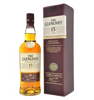 THE GLENLIVET 15 AÑOS SINGLE MALT  WHISKY 700CC